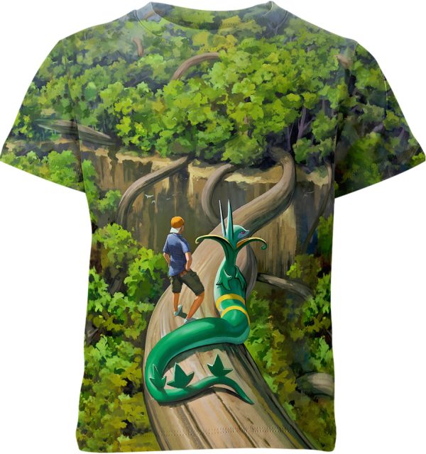 Climbing With Serperior From Pokemon Shirt Jezsport.com