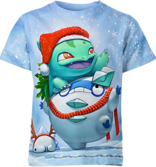 Bulbasaur And Darumaka From Pokemon Christmas Shirt Jezsport.com