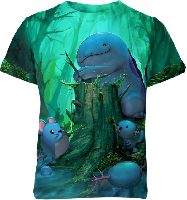 Quagsire And Marill From Pokemon Shirt Jezsport.com