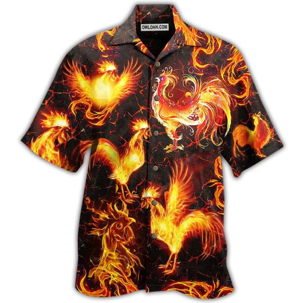 Chicken Fire Love It - Hawaiian Shirt Jezsport.com