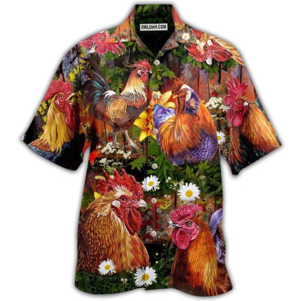 Chicken Rise A Shine Rooster - Hawaiian Shirt Jezsport.com