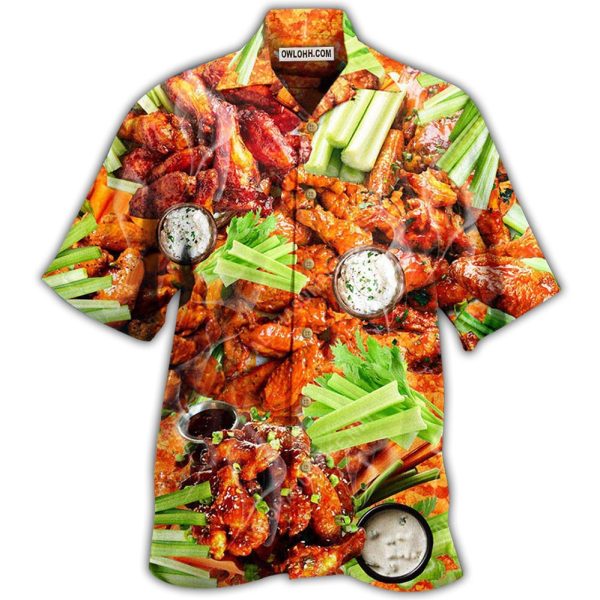 Food Ain't Nothing Chicken Wing - Hawaiian Shirt Jezsport.com