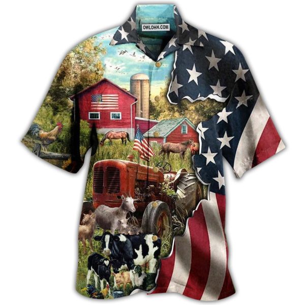 Farm Love Cows And Animals America - Hawaiian Shirt Jezsport.com