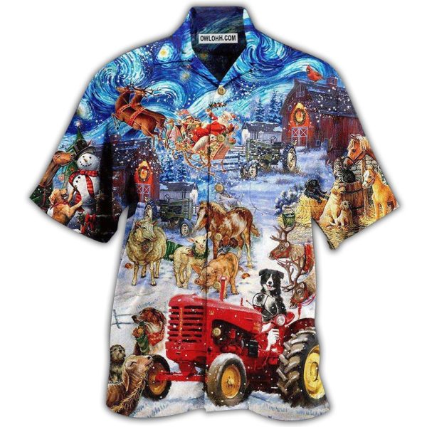 Farm Merry Xmas Lover Forever - Hawaiian Shirt Jezsport.com