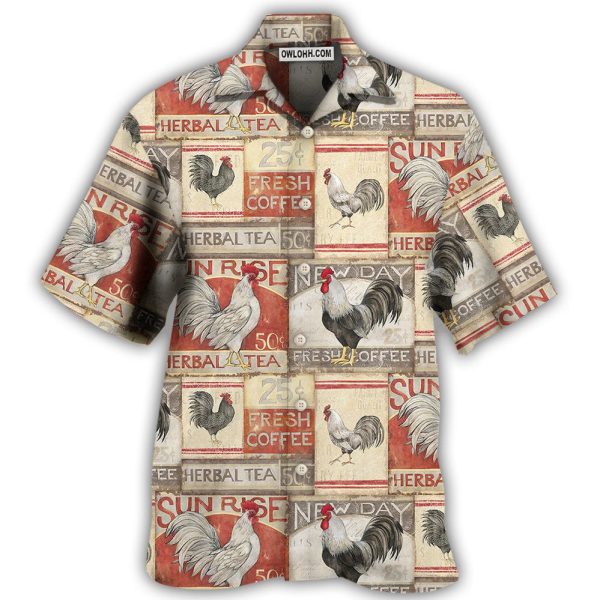 Chicken Farmhouse Patch - Hawaiian Shirt Jezsport.com