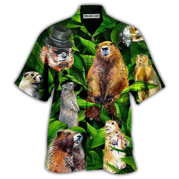 Ferret Animals LoveLy Dovely Leaves - Hawaiian Shirt Jezsport.com