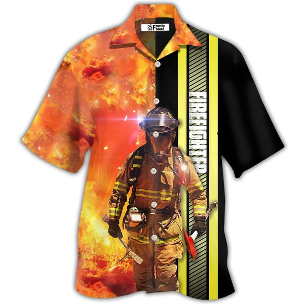 Firefighter Hot Fire Hawaiian Shirt Jezsport.com