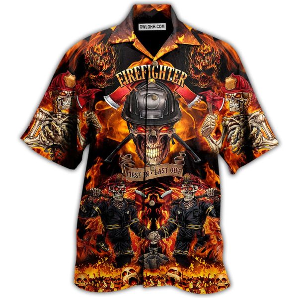 Firefighter On Fire Love Life - Hawaiian Shirt Jezsport.com