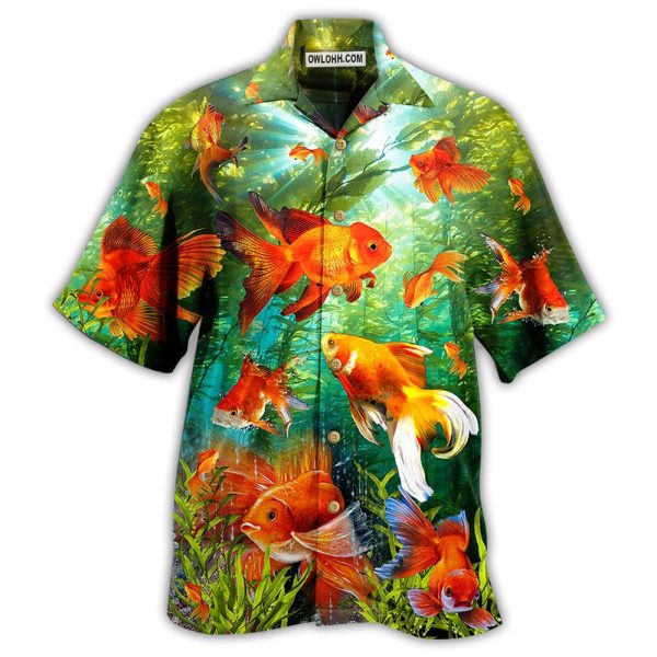 Fish Goldfish Beautiful Love It - Hawaiian Shirt Jezsport.com