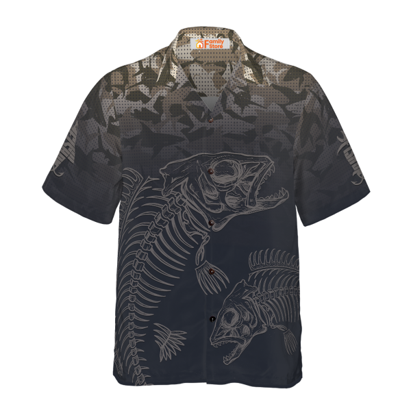 Fish Reaper Fish Skeleton Fishing Hawaiian Shirt Jezsport.com