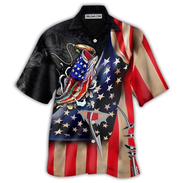 Fishing Bass Fishing America Cool Style - Hawaiian Shirt Jezsport.com