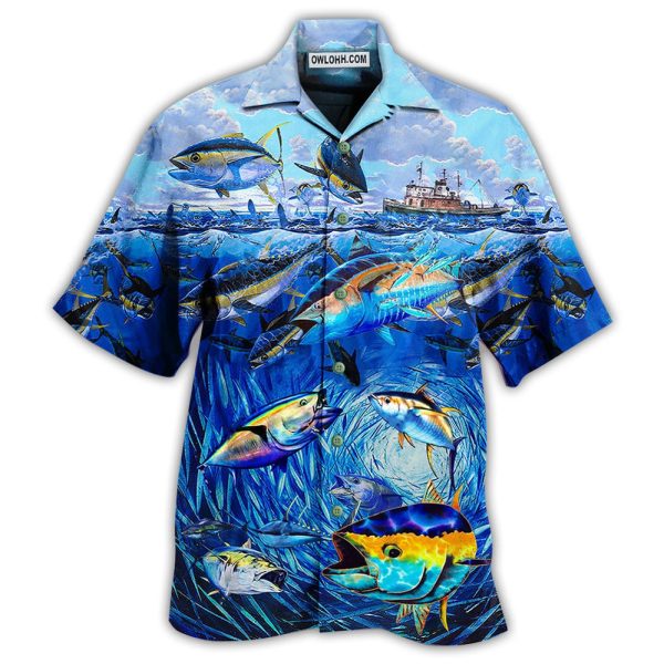 Fishing Love Fish Love Ocean - Hawaiian Shirt Jezsport.com