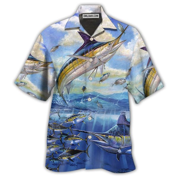 Fishing Ocean Blue Sky Freedom - Hawaiian Shirt Jezsport.com