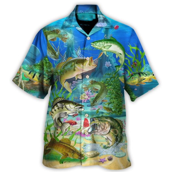 Fishing Real Men Do Fishing Blue Ocean - Hawaiian Shirt Jezsport.com