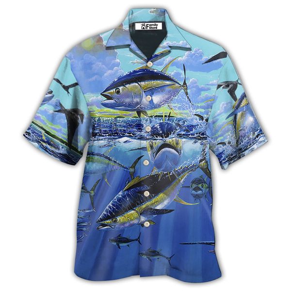 Fishing Tuna Fishing Blue Sky Ocean - Hawaiian Shirt Jezsport.com