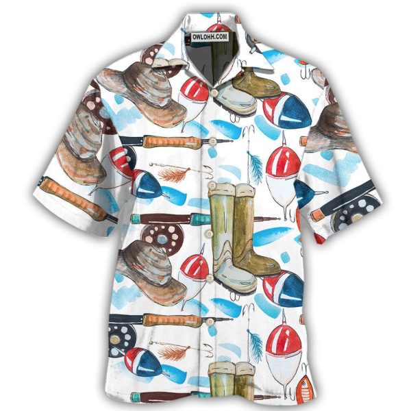 Fishing Basic Art Style - Hawaiian Shirt Jezsport.com