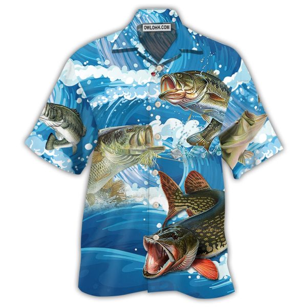 Fishing Blue Wave Style - Hawaiian Shirt Jezsport.com