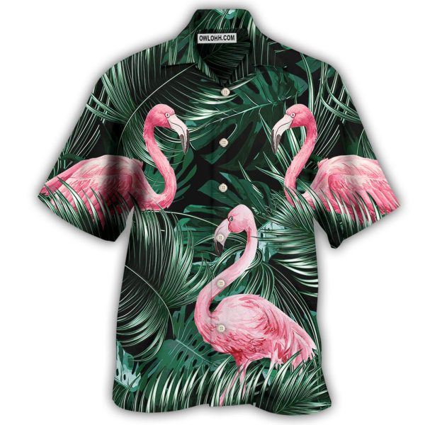 Flamingo Love Life Style - Hawaiian Shirt Jezsport.com