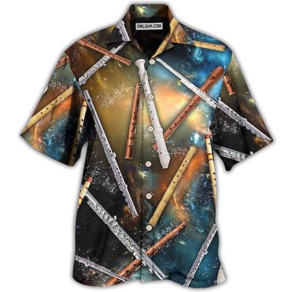 Flute Mysterious Galaxy - Hawaiian Shirt Jezsport.com