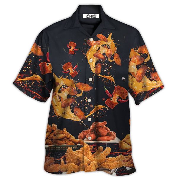 Food Chicken Wing Fast Food Delicious Hawaiian Shirt Jezsport.com