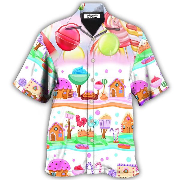 Food Dessert Colourful Cookies Candy Lolipop Hawaiian Shirt Jezsport.com