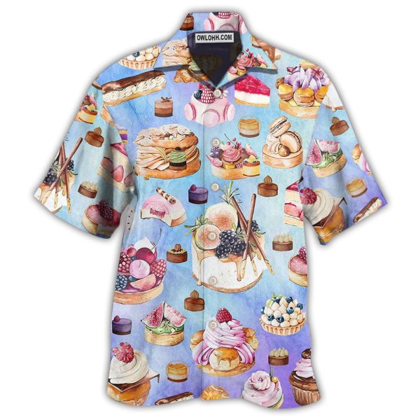 Food Dessert Purple Lovely Love Food - Hawaiian Shirt Jezsport.com