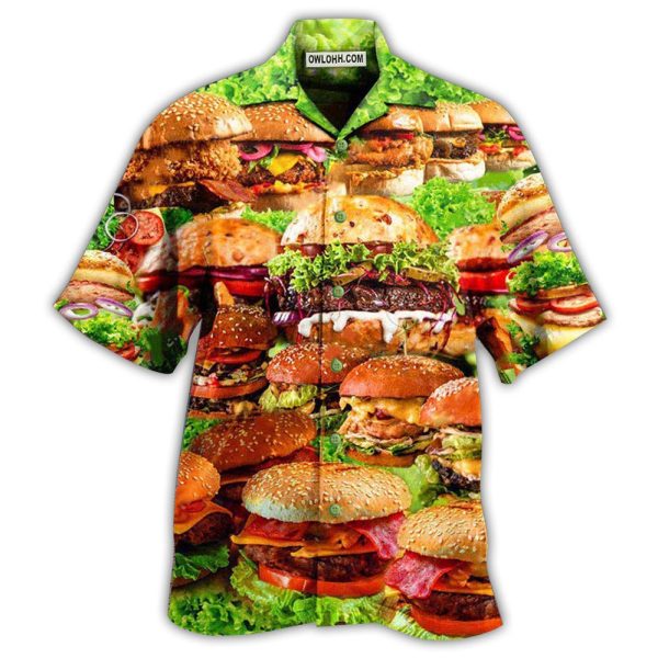 Food Good Mood Delicious Hamburger - Hawaiian Shirt Jezsport.com