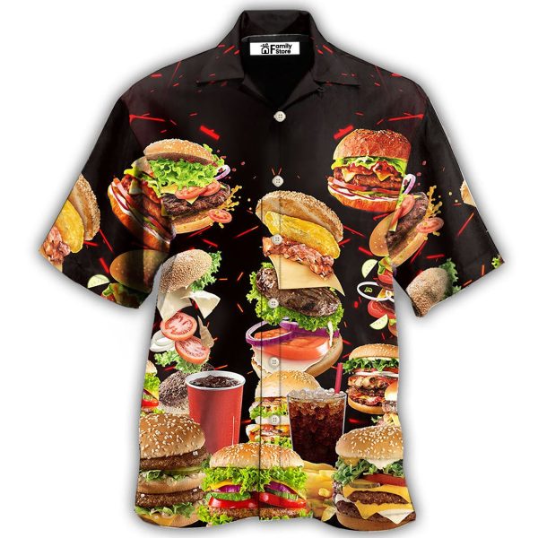 Food Hamburger Fast Food Lover Hawaiian Shirt Jezsport.com