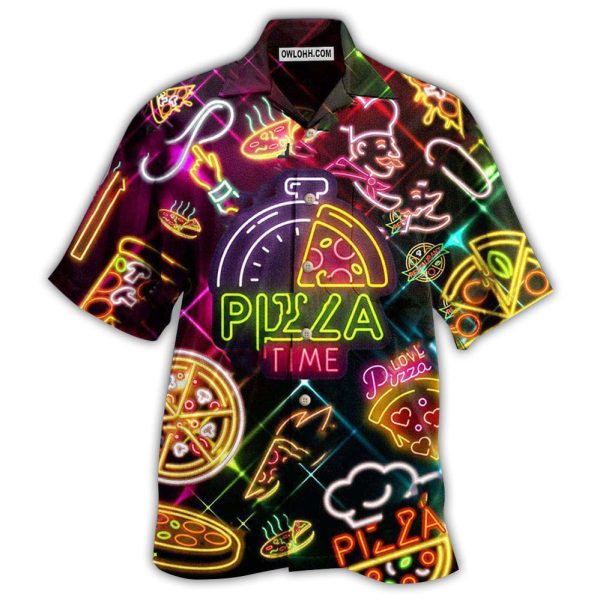 Food It's Pizza Time Stunning - Hawaiian Shirt Jezsport.com