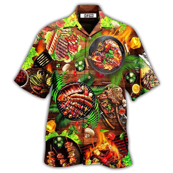 Food Love Fresh BBQ Hawaiian Shirt Jezsport.com