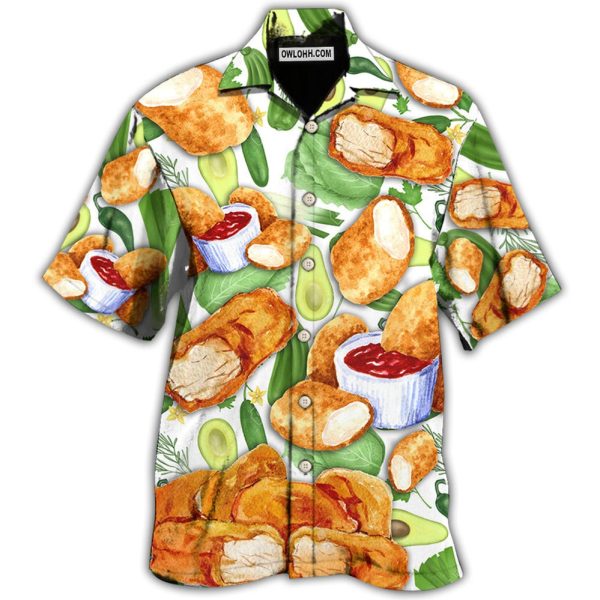 Food Lover Chicken Nugget Make Me Happy - Hawaiian Shirt Jezsport.com