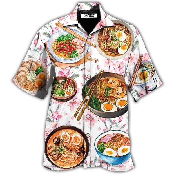 Food Ramen Delicious Floral Style Hawaiian Shirt Jezsport.com