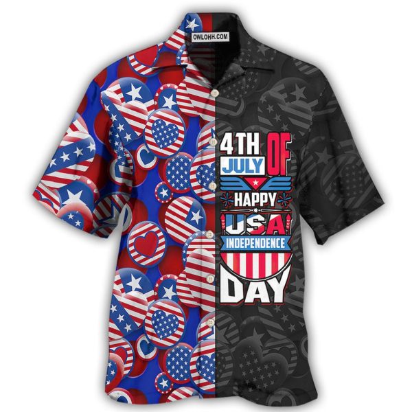 America Independence Day Fourth Of July Happy USA - Hawaiian Shirt Jezsport.com