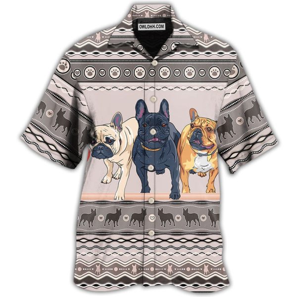 French Bulldog Lovely Pattern - Hawaiian Shirt Jezsport.com