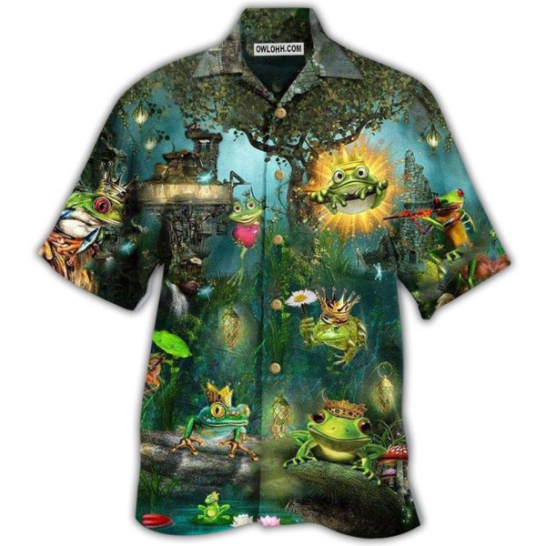 Frog Kiss A Frog - Hawaiian Shirt Jezsport.com