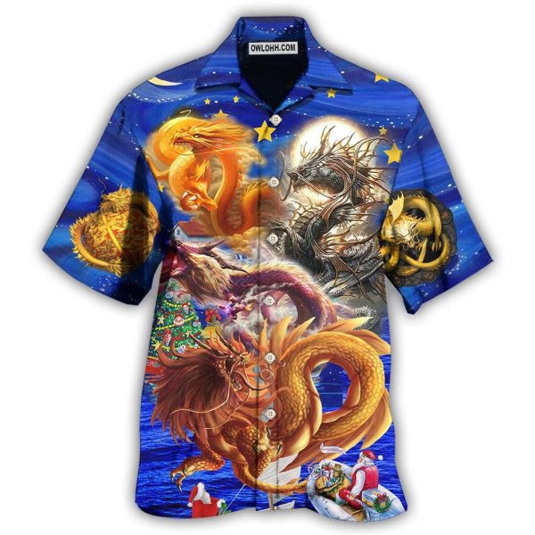 Dragon Christmas Enjoy The Night - Hawaiian Shirt Jezsport.com