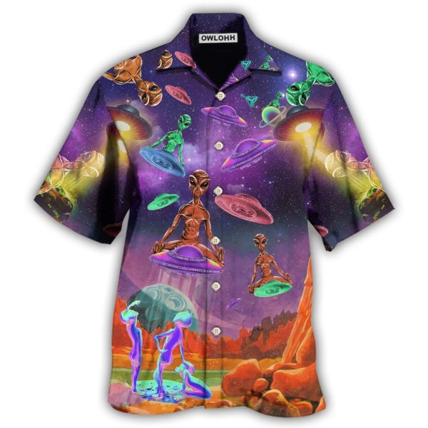 Alien Galaxy Awesome UFO - Hawaiian Shirt Jezsport.com