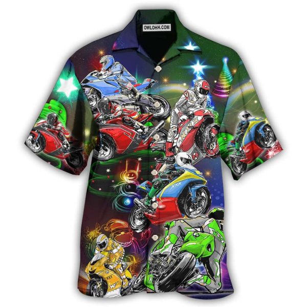 Motorcycle Amazing Christmas - Hawaiian Shirt Jezsport.com