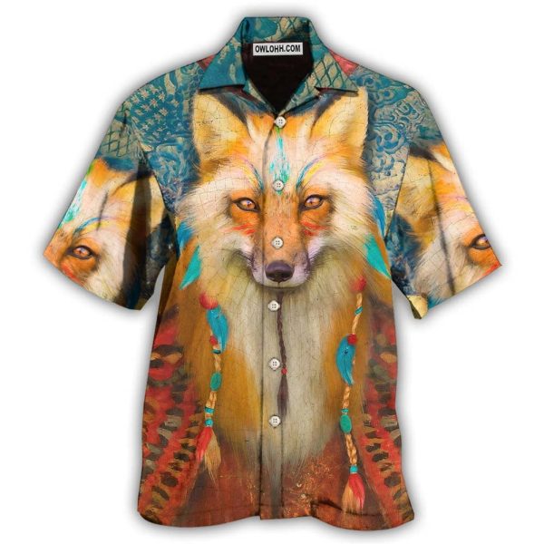 Native Style Love Peace Wolf - Hawaiian Shirt Jezsport.com