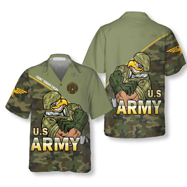 Front Toward Enemy U.S. Army Hawaiian Shirt Jezsport.com