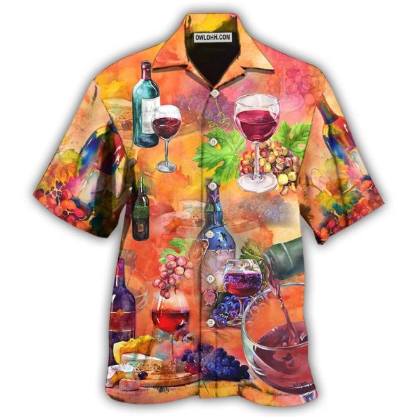 Wine Working From Nine To Wine - Hawaiian Shirt Jezsport.com