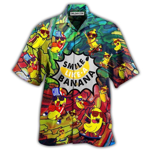 Fruit Smile Like Funny Bananas - Hawaiian Shirt Jezsport.com