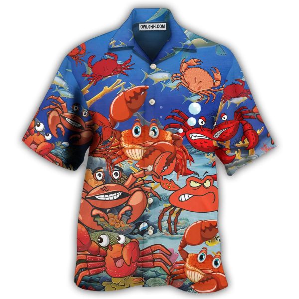 Crab Funny Crabs We Rule The Ocean - Hawaiian Shirt Jezsport.com