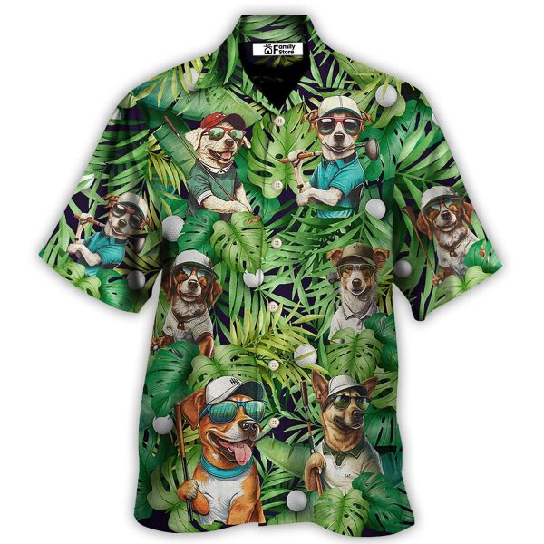 Funny Dog Are You Looking At My Putt Tropical Golf Hawaiian Shirt Jezsport.com