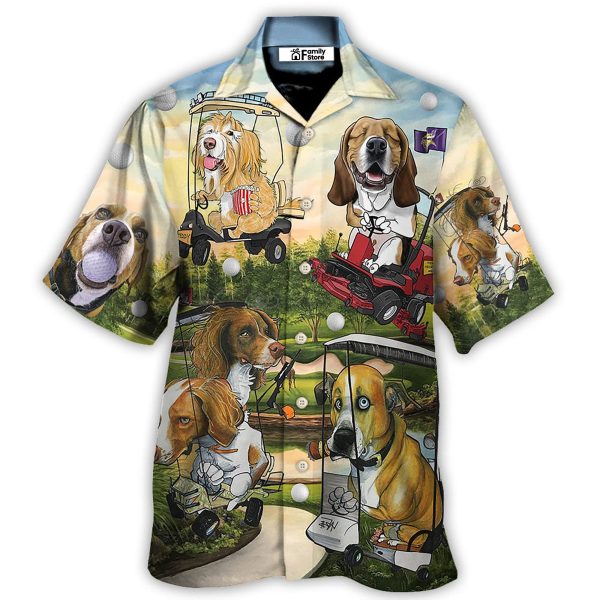 Golf Funny Dog Golf Cart This Is How I Roll Golf Lover - Hawaiian Shirt Jezsport.com