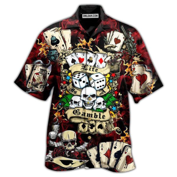 Poker Gambling Poker Take The Risk Or Lose The Chance - Hawaiian Shirt Jezsport.com