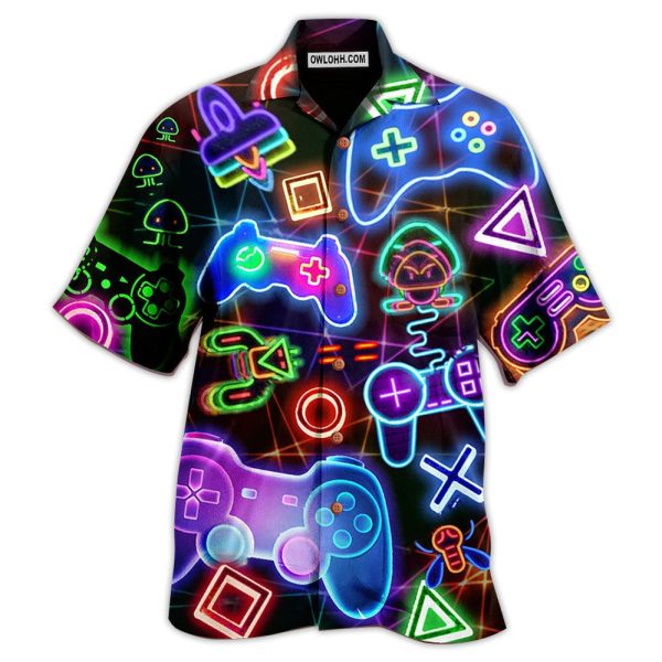 Game Neon Style Love It - Hawaiian Shirt Jezsport.com