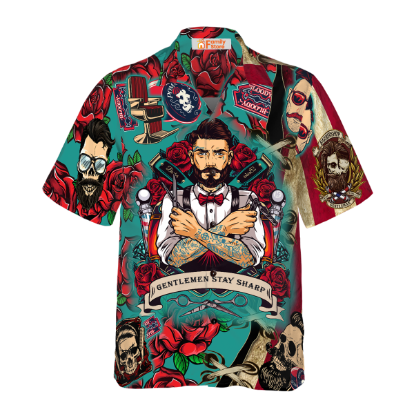 Gentlemen Stay Sharp Barber Shirt Hawaiian Shirt Jezsport.com