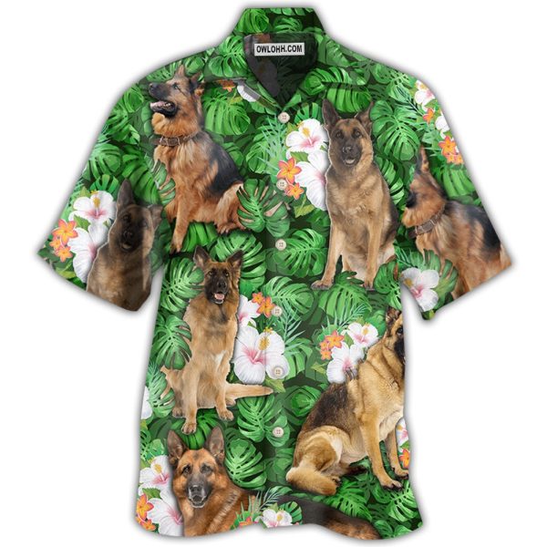 German Shepherd Dog Lover Tropical Life Cool Style - Hawaiian Shirt Jezsport.com