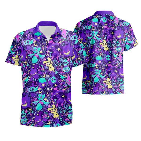 Ghost Pokemon Summer Hawaiian Shirt summer shirt Jezsport.com